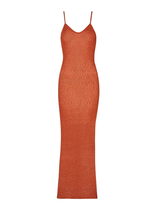 SOLEA Dress in Rust Orange